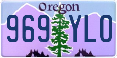 OR license plate 969YLO