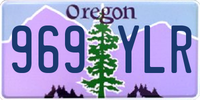 OR license plate 969YLR