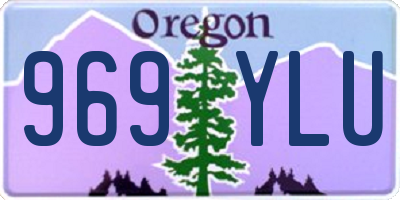 OR license plate 969YLU