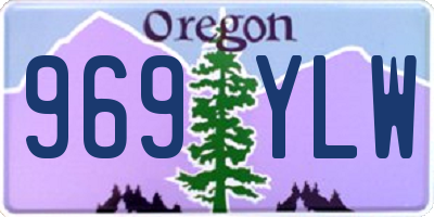 OR license plate 969YLW