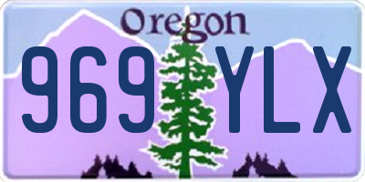 OR license plate 969YLX