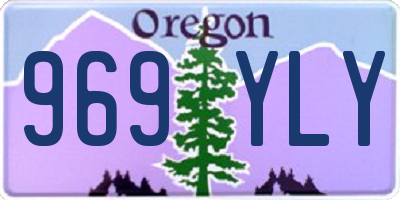 OR license plate 969YLY