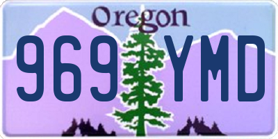 OR license plate 969YMD