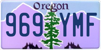 OR license plate 969YMF