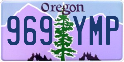 OR license plate 969YMP
