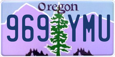 OR license plate 969YMU