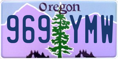 OR license plate 969YMW