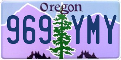 OR license plate 969YMY