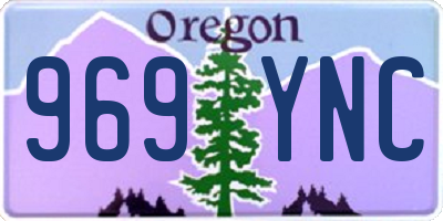 OR license plate 969YNC
