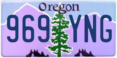 OR license plate 969YNG