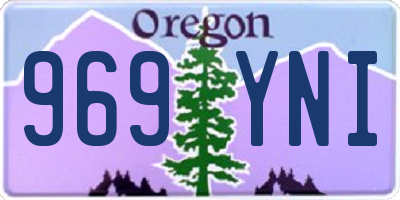 OR license plate 969YNI