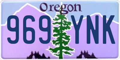 OR license plate 969YNK