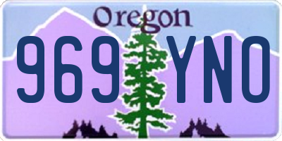 OR license plate 969YNO