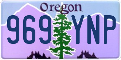 OR license plate 969YNP