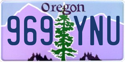 OR license plate 969YNU