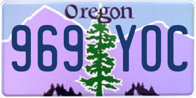 OR license plate 969YOC