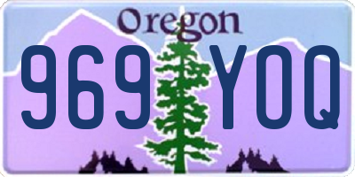 OR license plate 969YOQ