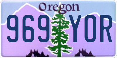 OR license plate 969YOR