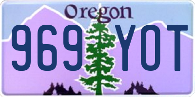 OR license plate 969YOT