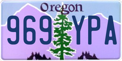 OR license plate 969YPA