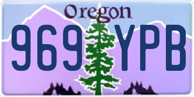OR license plate 969YPB