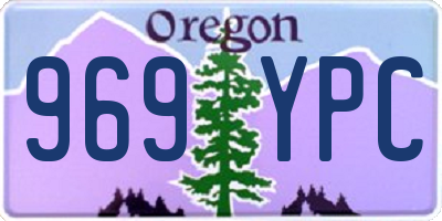OR license plate 969YPC