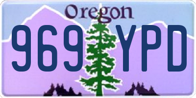 OR license plate 969YPD