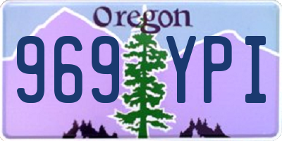 OR license plate 969YPI