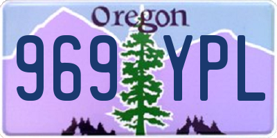 OR license plate 969YPL