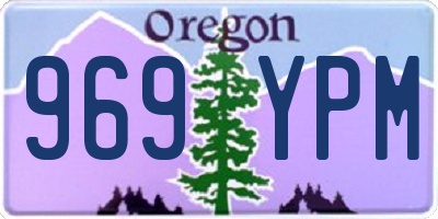 OR license plate 969YPM