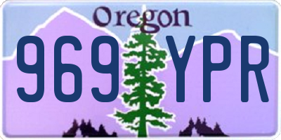 OR license plate 969YPR