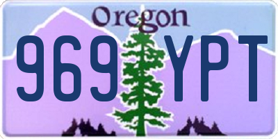 OR license plate 969YPT