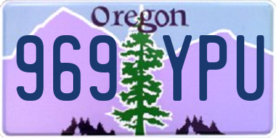 OR license plate 969YPU