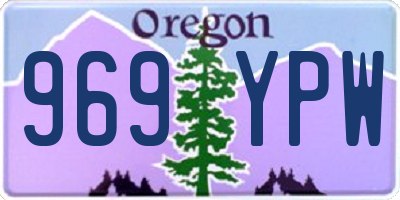 OR license plate 969YPW