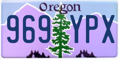 OR license plate 969YPX