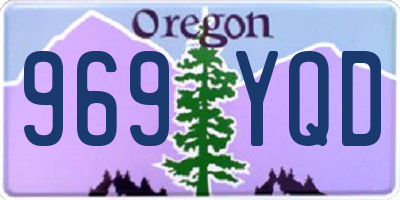 OR license plate 969YQD