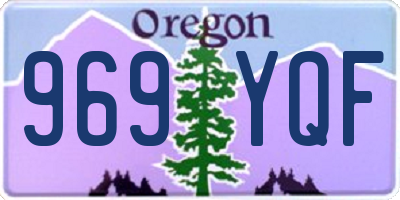 OR license plate 969YQF