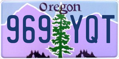 OR license plate 969YQT