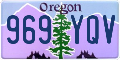 OR license plate 969YQV