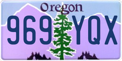 OR license plate 969YQX