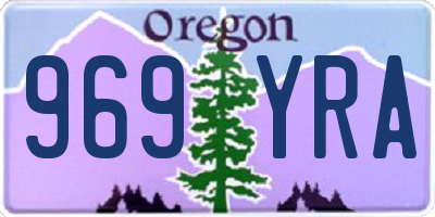 OR license plate 969YRA