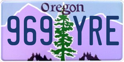 OR license plate 969YRE