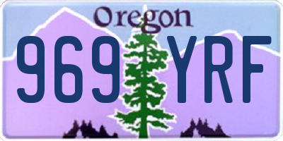 OR license plate 969YRF