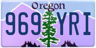 OR license plate 969YRI