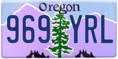 OR license plate 969YRL