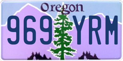 OR license plate 969YRM