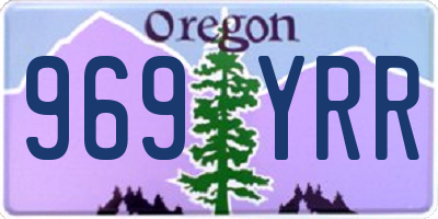 OR license plate 969YRR