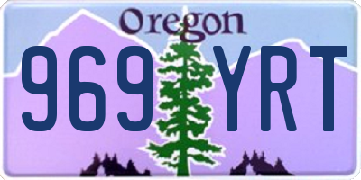 OR license plate 969YRT