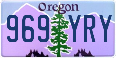 OR license plate 969YRY