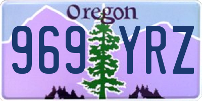 OR license plate 969YRZ